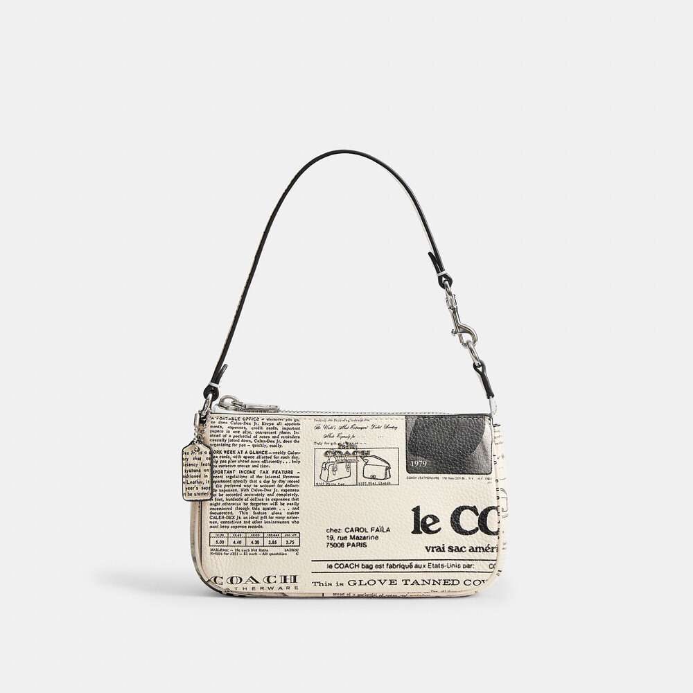 Coach 🆕 Nolita 19 With Newspaper Print